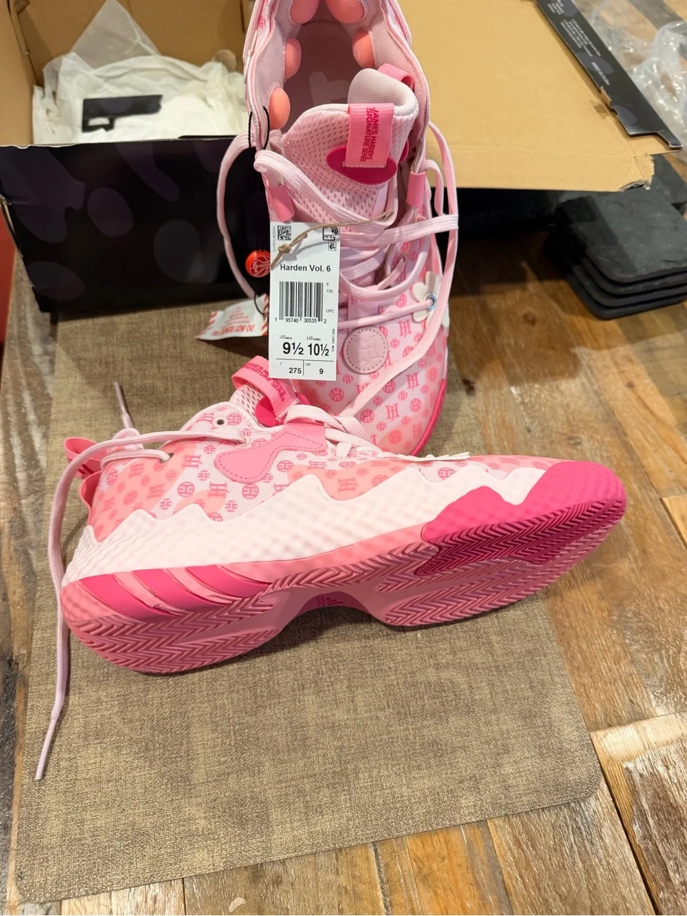 adidas Pink basketball sneakers for Men